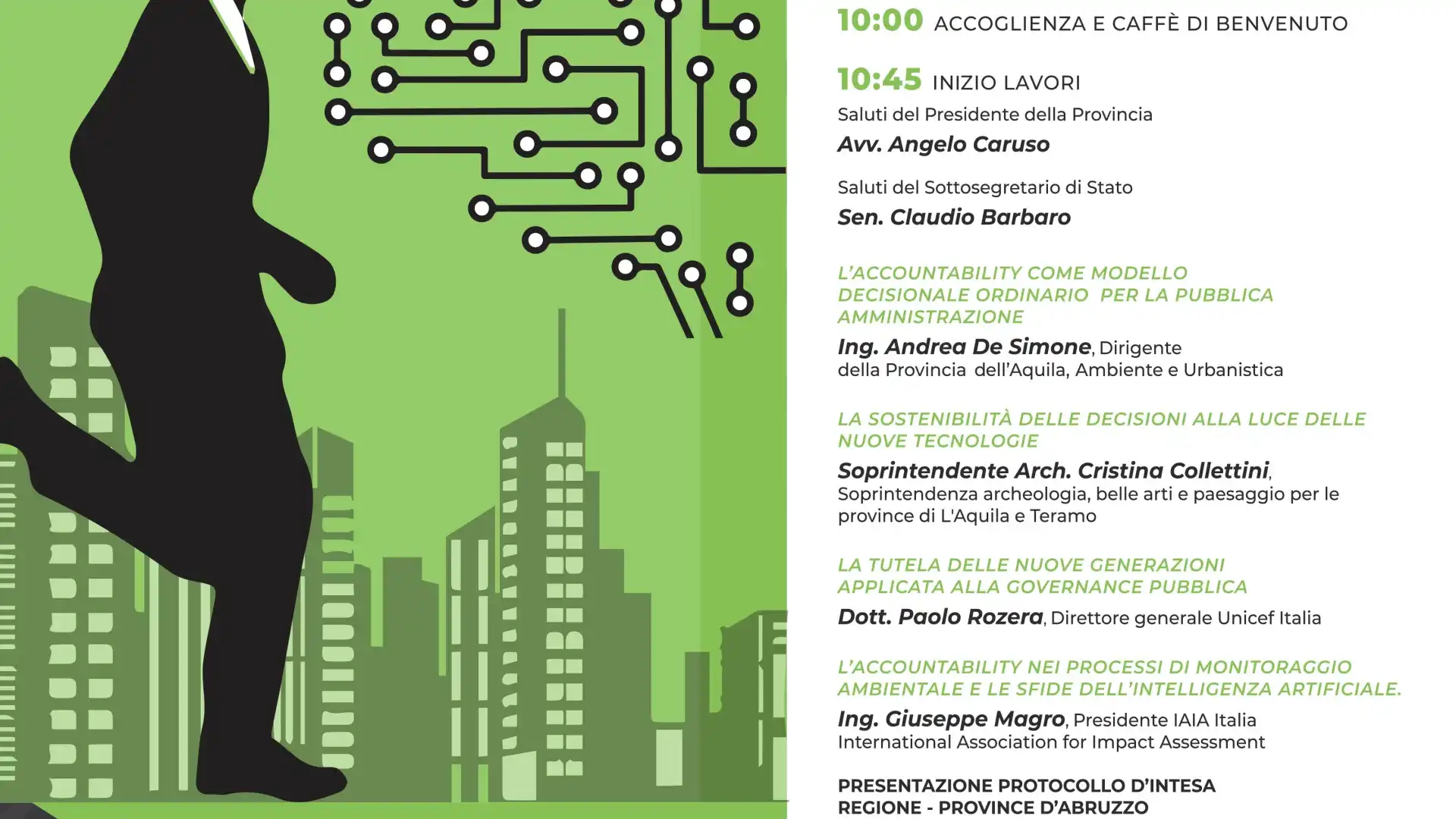 La Provincia dell’Aquila propone per mercoledì 24 gennaio un convegno su intelligenza artificiale e accoutability per la pubblica amministrazione.